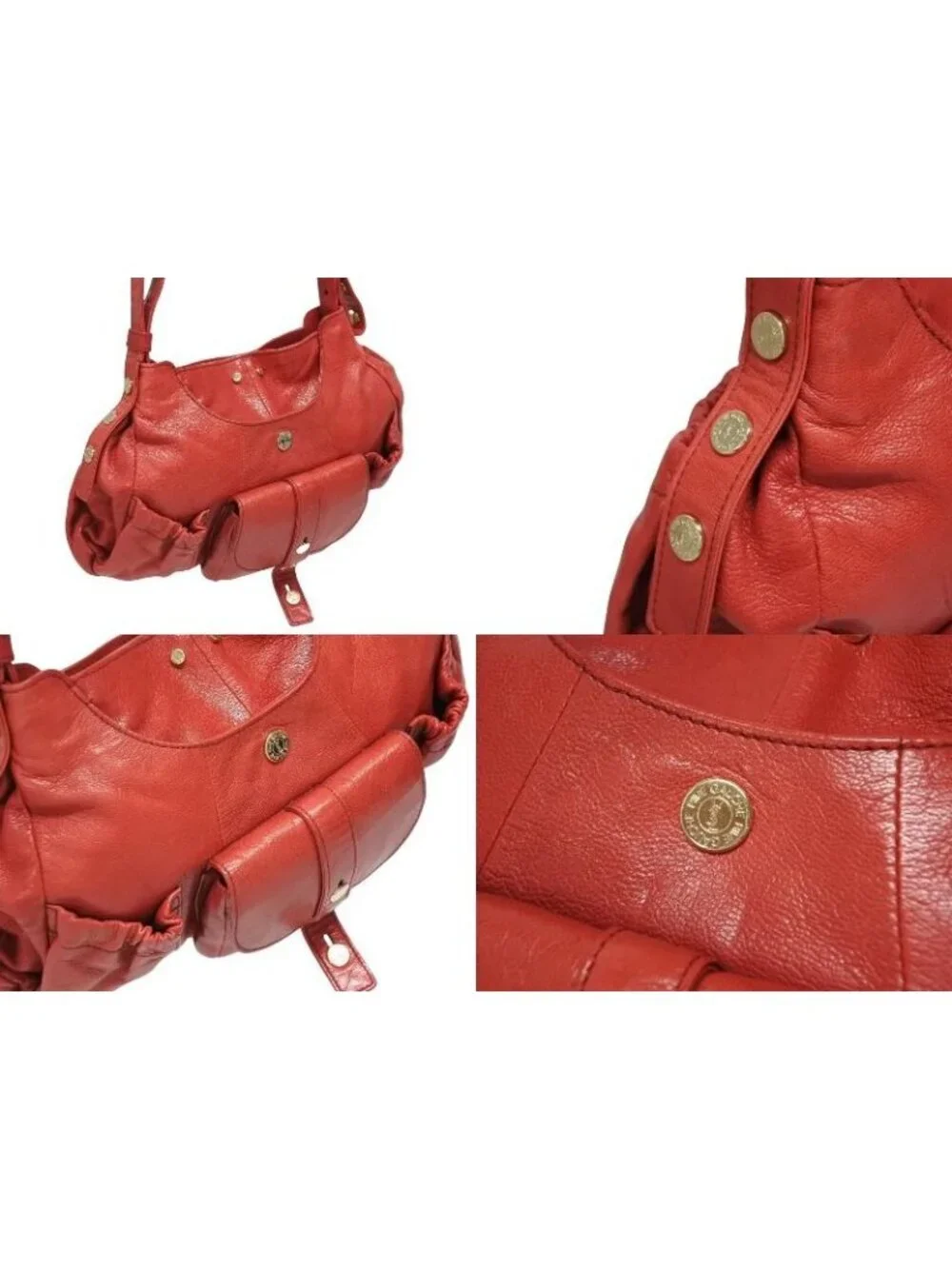Saint Laurent Mombasa Hobo Handbag Cotton Leather Deer Antler